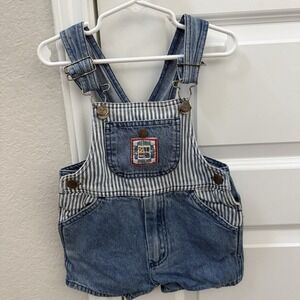 Okie-Dokie Kids Vintage Colorblock Overalls Bibs Size 2T/3T